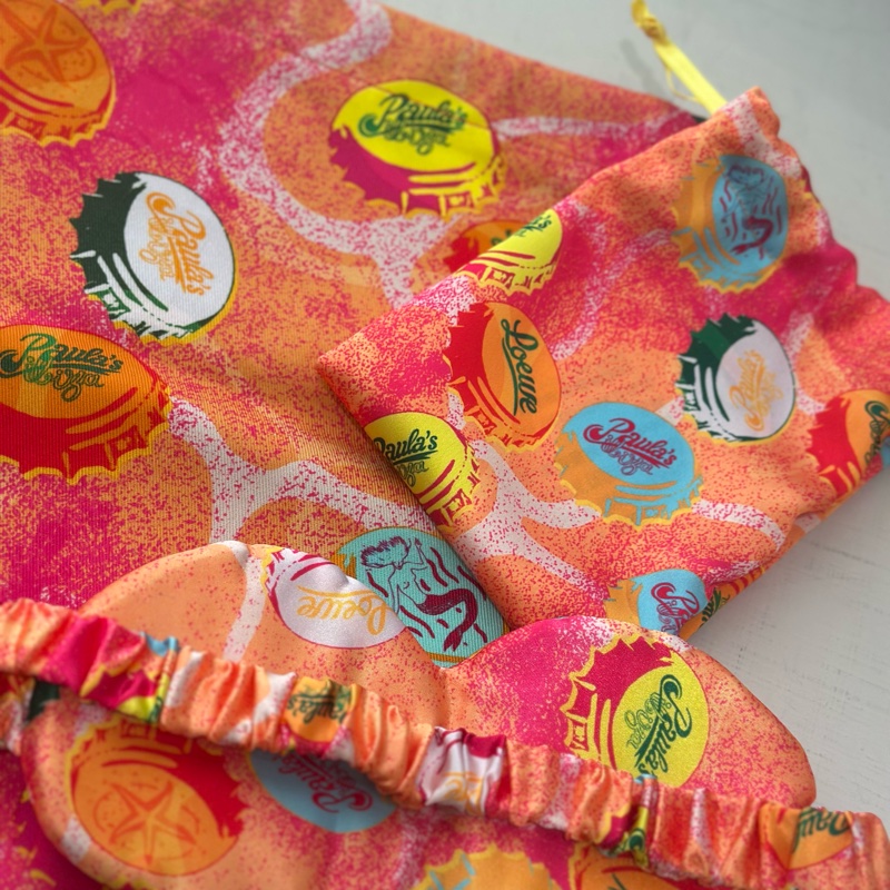 Loewe 橘色瓶蓋眼罩＋盥洗袋❤️-3