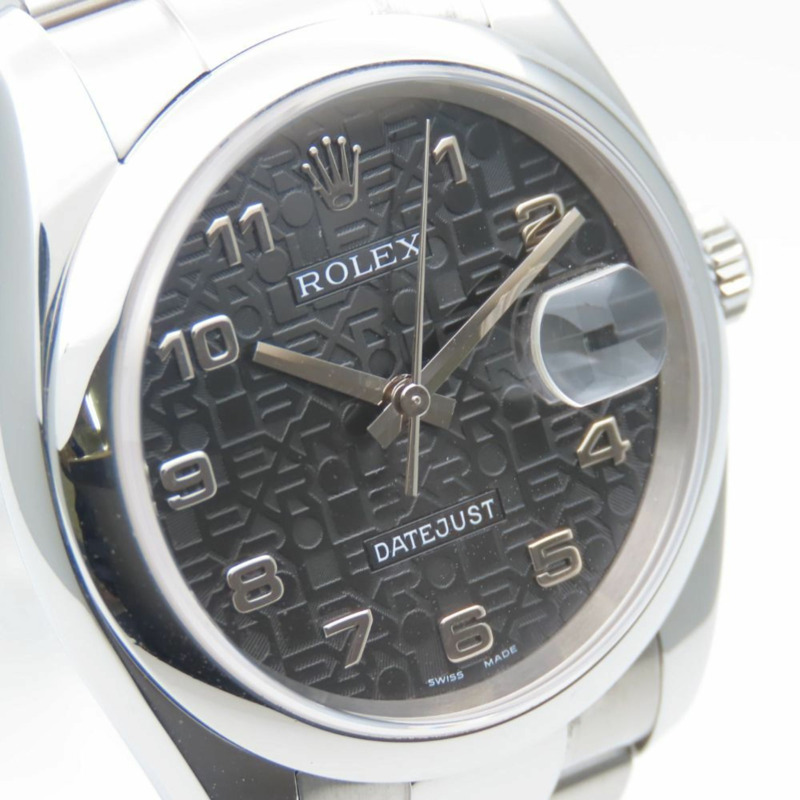 勞力士 Datejust 36 116200 不鏽鋼手錶，銀色錶盤和黑色錶盤，D 序號，Horicomputer 男士-3