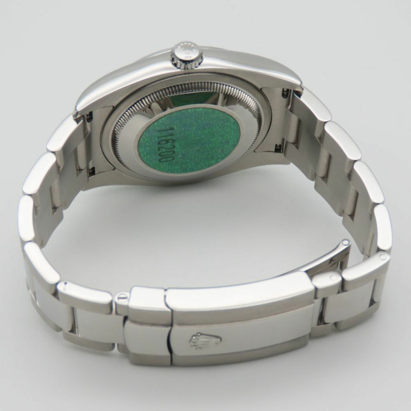 勞力士 Datejust 36 116200 不鏽鋼手錶，銀色錶盤和黑色錶盤，D 序號，Horicomputer 男士-5