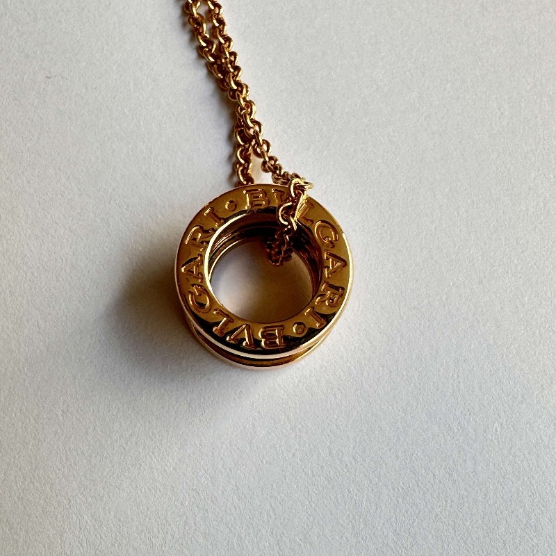 Bvlgari宝格麗 B.zero1系列黃金彈簧項鍊-5