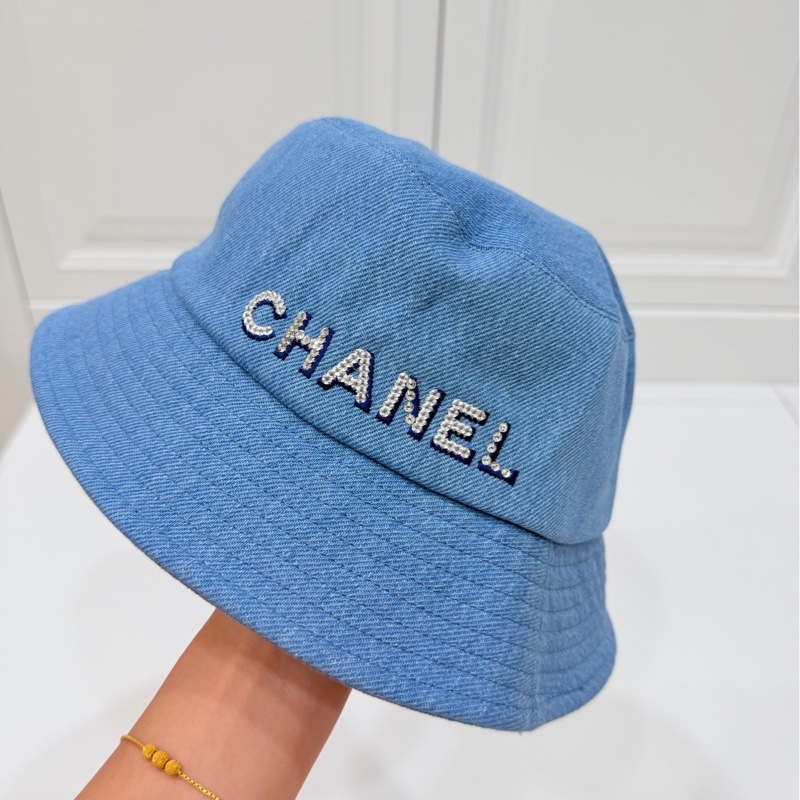 chanel 香奈兒 牛仔 丹寧 漁夫帽 遮陽帽 休閒帽 牛仔帽-8