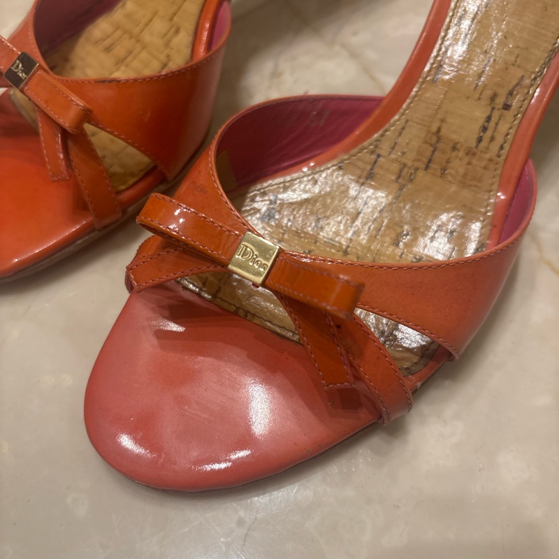 Dior 7公分 37號拖鞋-1