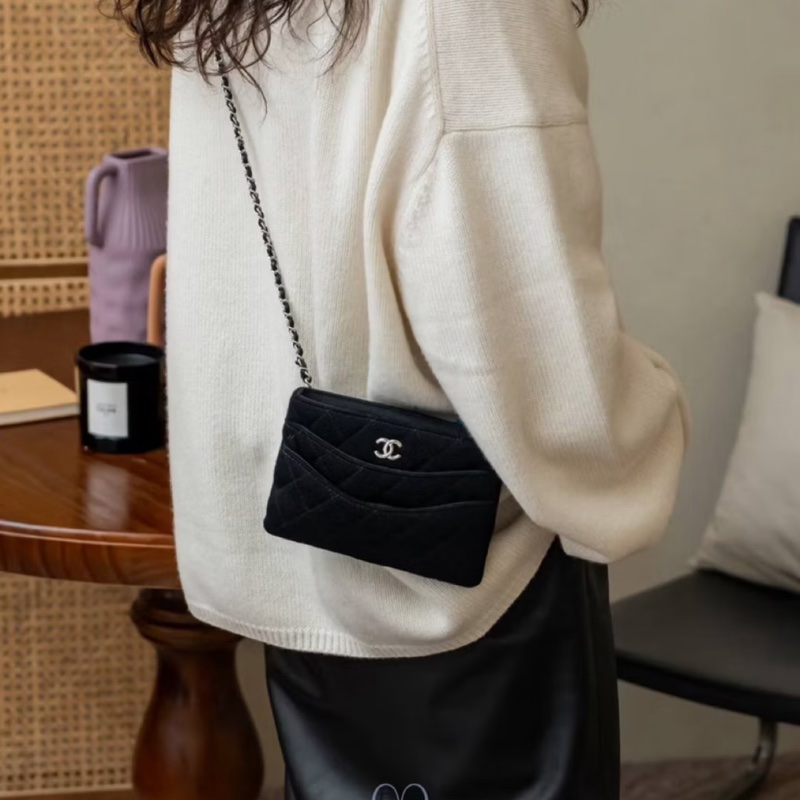 chanel 香奈兒 全新 員工包 斜背包 肩背包 側背包 鍊條包-1
