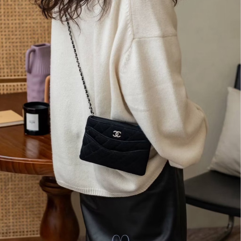 chanel 香奈兒 全新 員工包 斜背包 肩背包 側背包 鍊條包-1