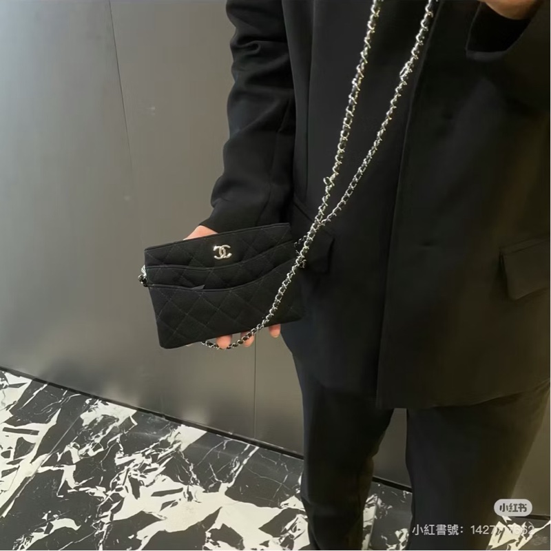 chanel 香奈兒 全新 員工包 斜背包 肩背包 側背包 鍊條包-3