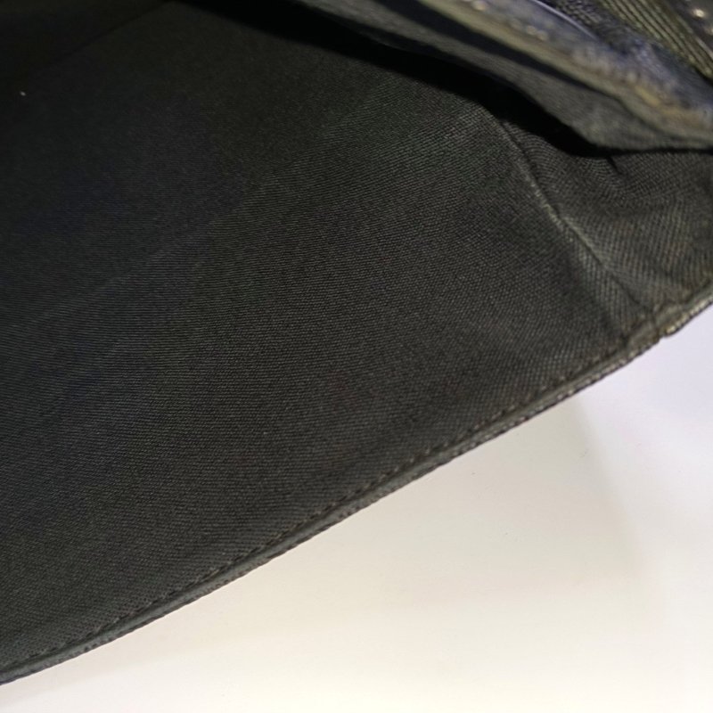 LOUIS VUITTON DANIEL 大號 灰色塗層帆布棋盤格斜背包肩背包 銀色五金-16