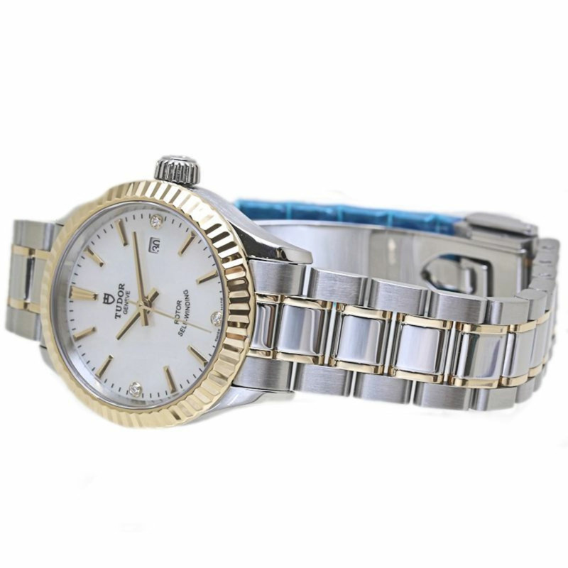 TUDOR 帝舵 Style 三件式鑽石腕錶 M12113-0017 女款 18K 黃金與不鏽鋼 40096-1