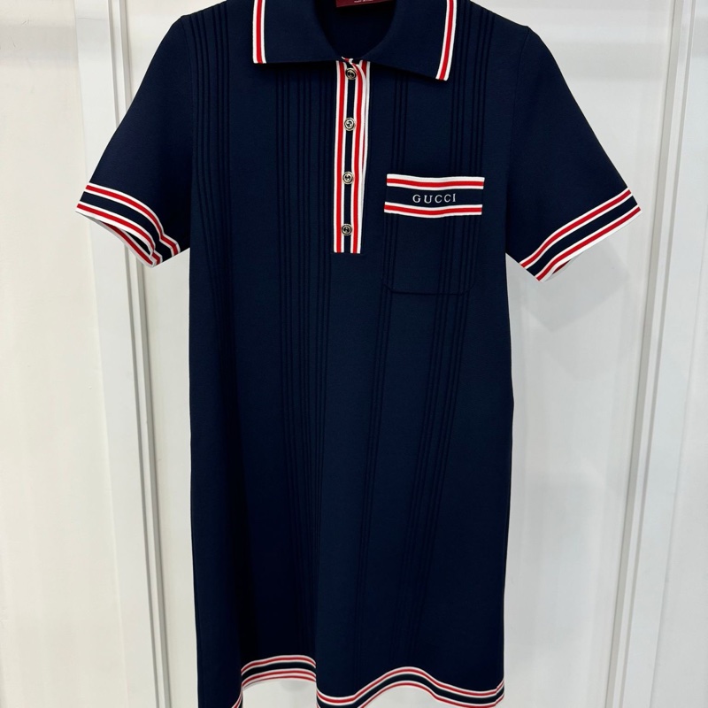 Gucci 海軍藍色連身裙 #XS 碼-0