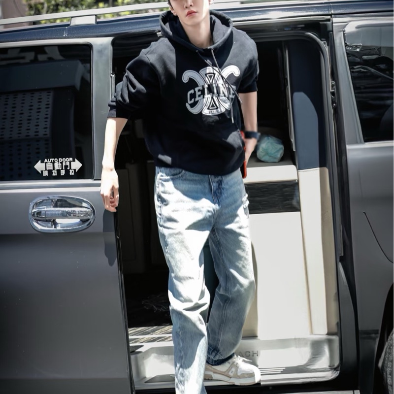 促銷品 Celine 男款 寬鬆連帽衛衣#XS S M-2