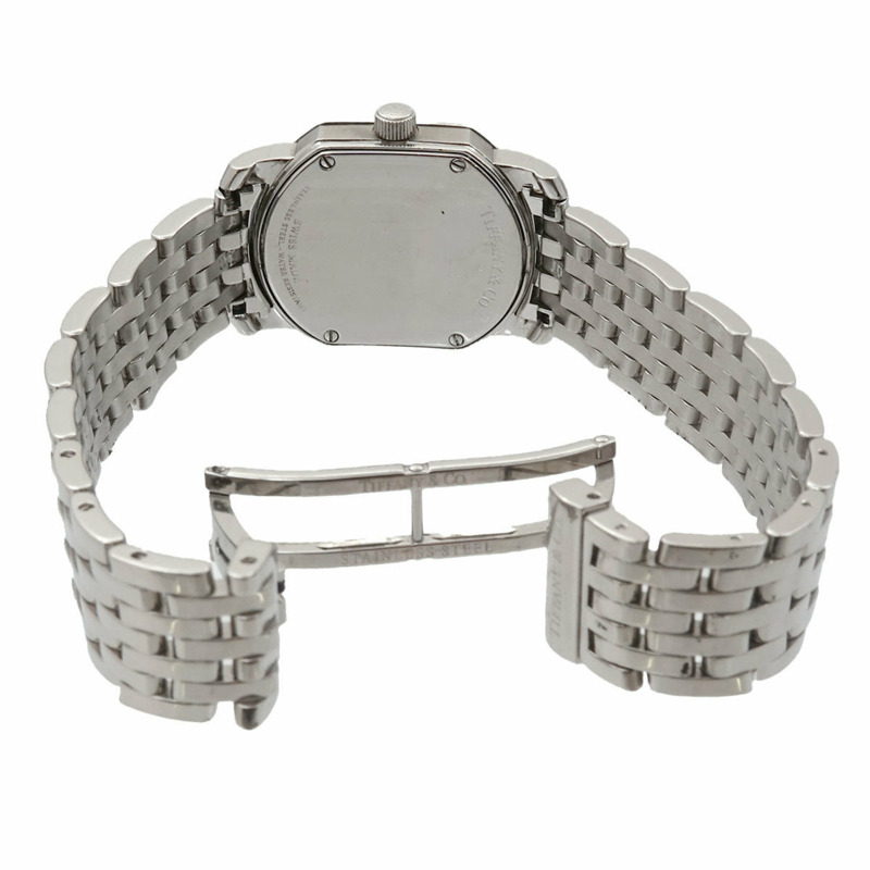 Tiffany & Co. Mark Coupe 女士手錶，日期，銀色，石英，-4