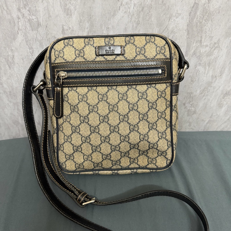 Gucci 斜跨單肩帆布-0