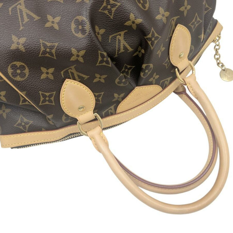 LOUIS VUITTON 路易威登 Monogram Tivoli PM 棕色 M40143 帆布女士手提包-3