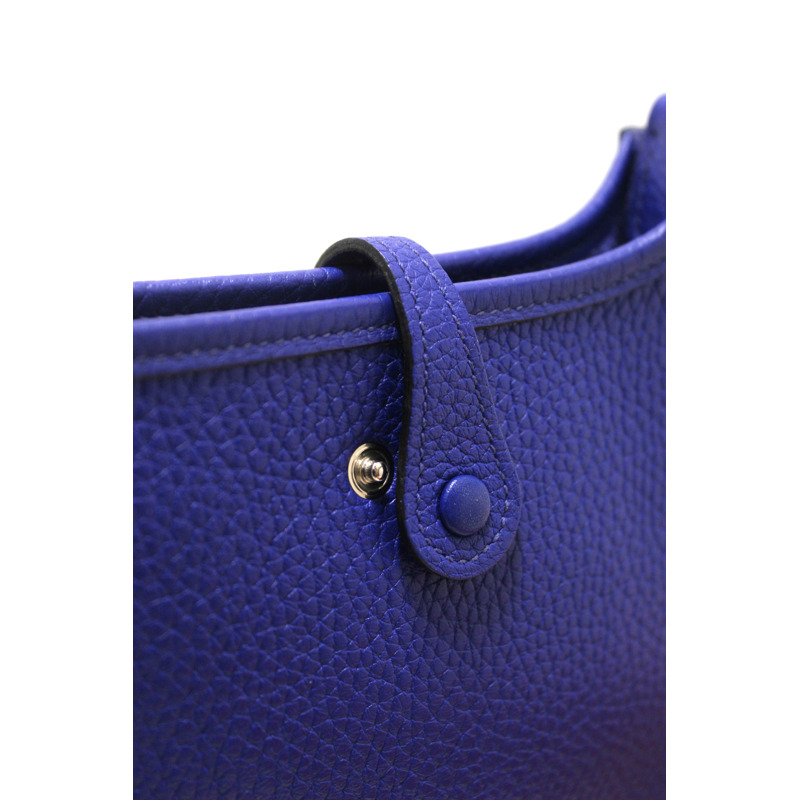 NEW  Hermes Blue Clemence Leather Evelyne 16 Amazone TPM Bag-6