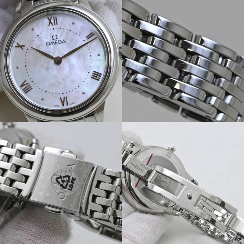 歐米茄碟飛系列 Prestige 白色貝殼錶殼 434.10.30.60.05.001 女士手錶 40087-7