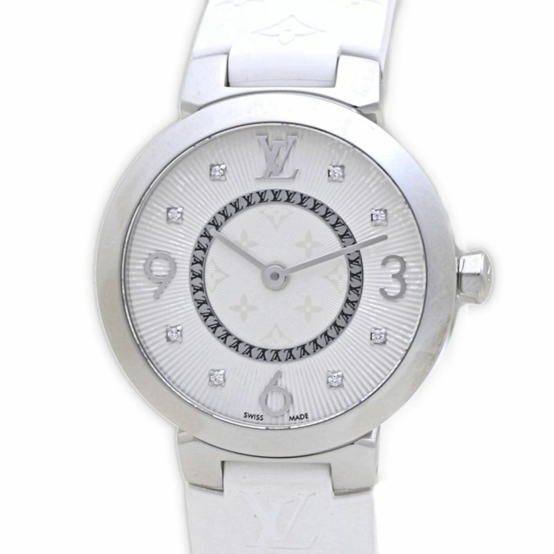 LOUIS VUITTON Tambour PM 8P 鑽石 Q12MGZ 女士手錶 40090-0