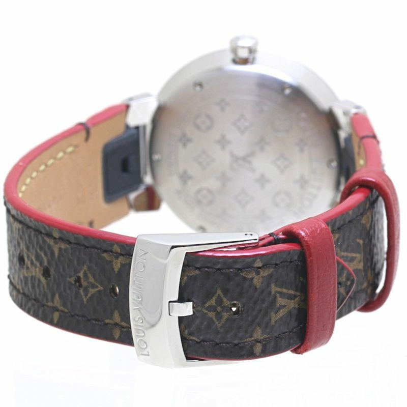 LOUIS VUITTON Tambour MM 彩虹色寶石 QA159Z 女士手錶 40091-2