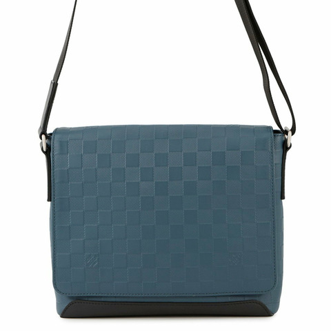 路易威登 Damier Infini District 單肩包 N41035LOUIS VUITTON 黑色 男士