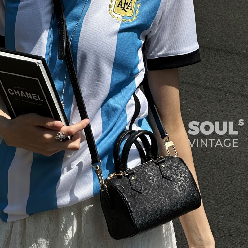 Lv nano Speedy黑色壓紋牛皮款(M82450)-4