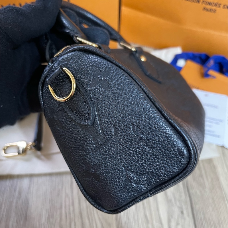 Lv nano Speedy黑色壓紋牛皮款(M82450)-13