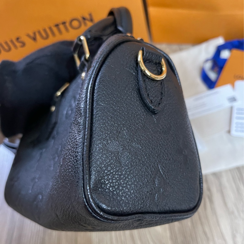 Lv nano Speedy黑色壓紋牛皮款(M82450)-15