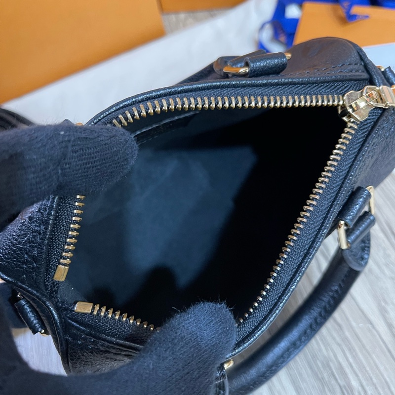 Lv nano Speedy黑色壓紋牛皮款(M82450)-16