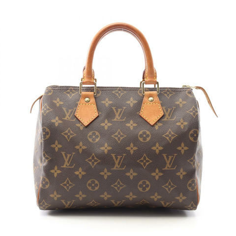 LOUIS VUITTON Speedy 25 手提包 M41528 Monogram 帆布皮革棕色二手女士