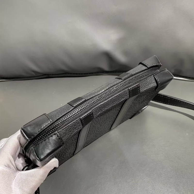 二手LV/路易威登 斜挎包 Soft Trunk Wallet 軟盒錢包 牛皮 黑色-2