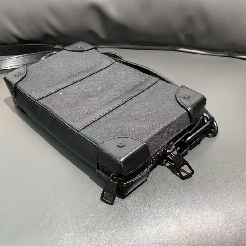 二手LV/路易威登 斜挎包 Soft Trunk Wallet 軟盒錢包 牛皮 黑色-7