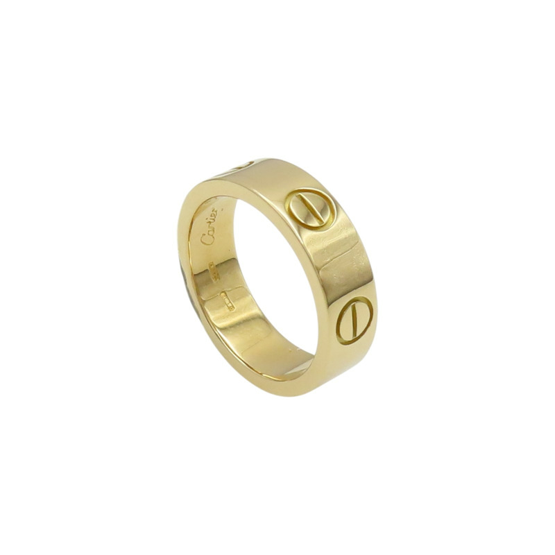 18K黃金 Love 戒指 #50【Cartier 卡地亞】-1