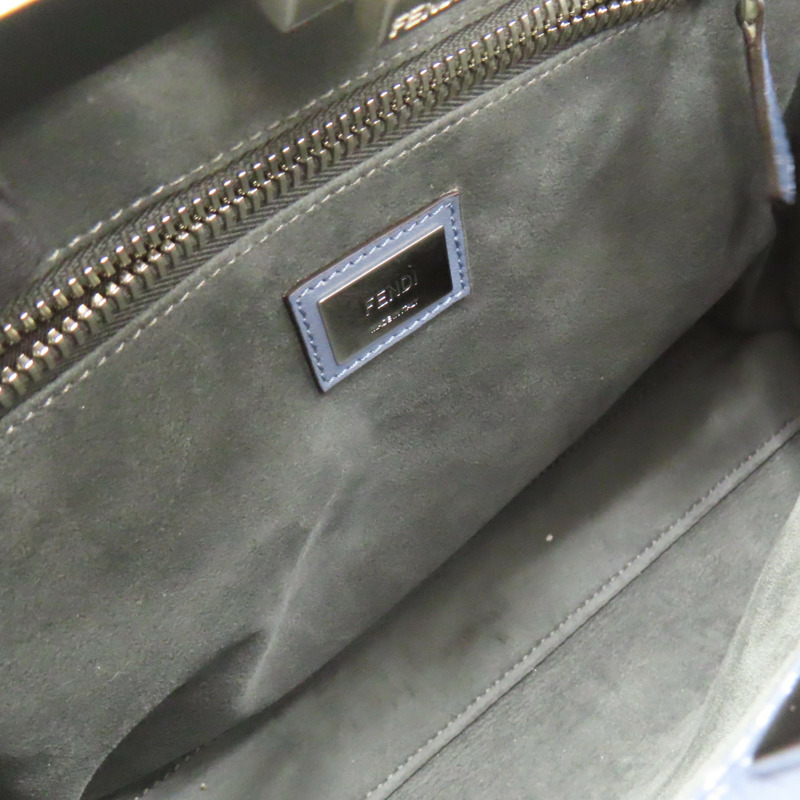 藍色牛皮 Peekaboo 兩用包【FENDI 芬迪】 8BN290-4