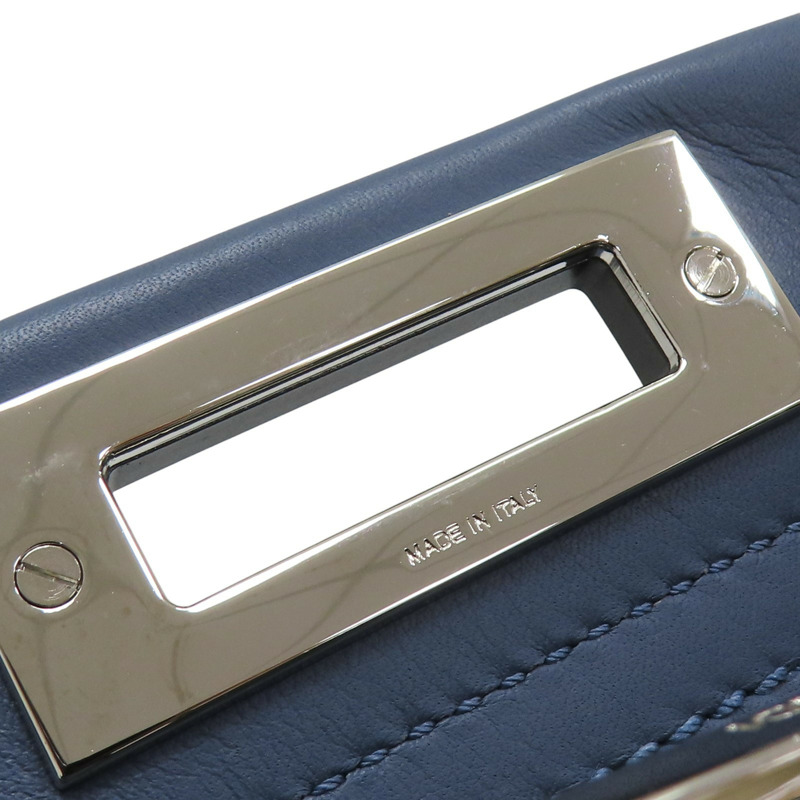 藍色牛皮 Peekaboo 兩用包【FENDI 芬迪】 8BN290-18