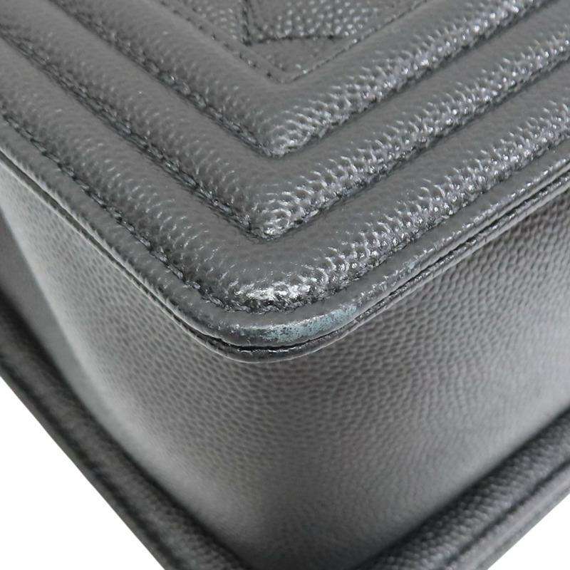 黑色 牛皮 菱格紋 荔枝紋  Boy 25 鍊帶 肩背包 金扣【CHANEL 香奈兒】 A67086-10