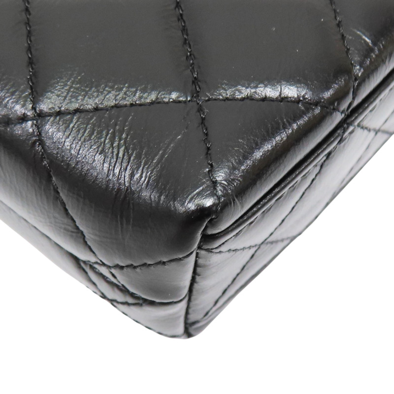 黑色 牛皮 Kelly nano 鍊帶 肩背包 金扣【CHANEL 香奈兒】 AP3435-10