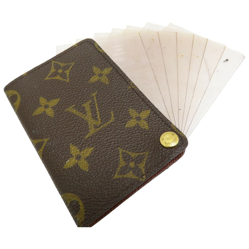 棕色 原花帆布 M60937 名片夾 [LV Louis Vuitton 路易威登] M60937-12