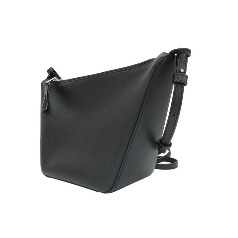 黑色牛皮 Hammock 肩背包 A538G13X01 [LOEWE 羅威] A538G13X01-2
