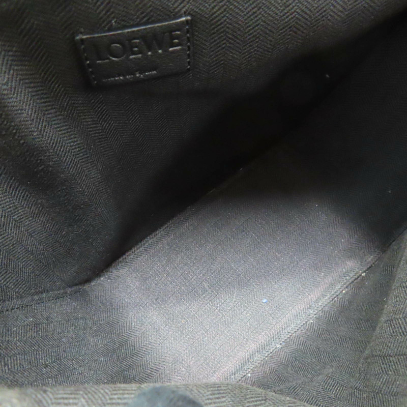 黑色牛皮 Hammock 肩背包 A538G13X01 [LOEWE 羅威] A538G13X01-4