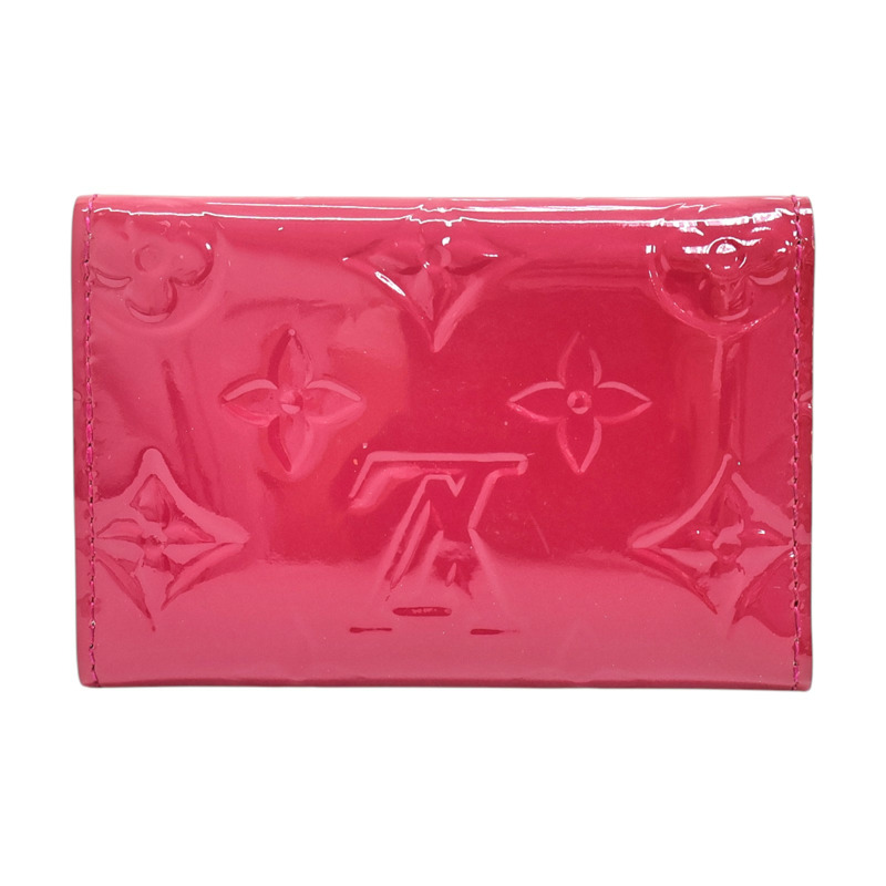 粉紅色 原花漆皮 金扣 Multicles 6 鑰匙包 M90901 【LOUIS VUITTON LV 路易威登】 M90901-1