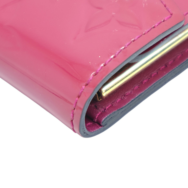 粉紅色 原花漆皮 金扣 Multicles 6 鑰匙包 M90901 【LOUIS VUITTON LV 路易威登】 M90901-10