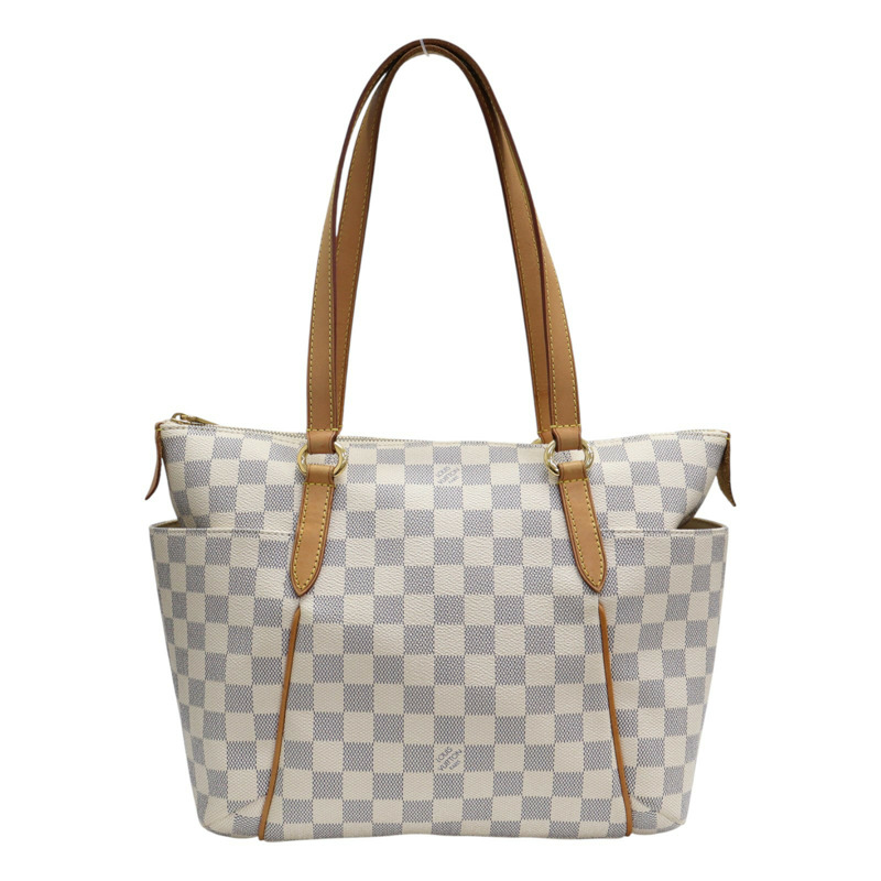 白色 棋盤格帆布 Totally PM 肩背包 N41280 [LV Louis Vuitton 路易威登] N41280-0