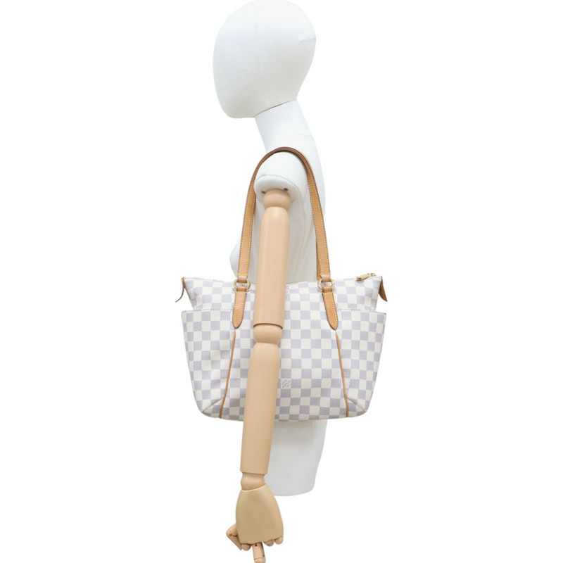 白色 棋盤格帆布 Totally PM 肩背包 N41280 [LV Louis Vuitton 路易威登] N41280-11