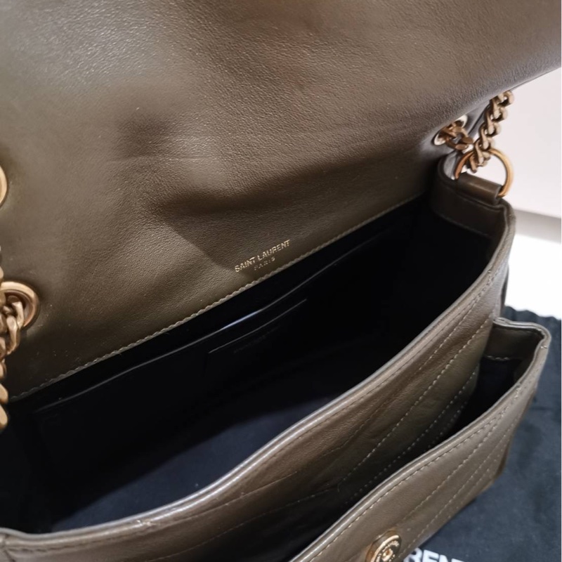 YSL NIKI 流浪包軍綠-4