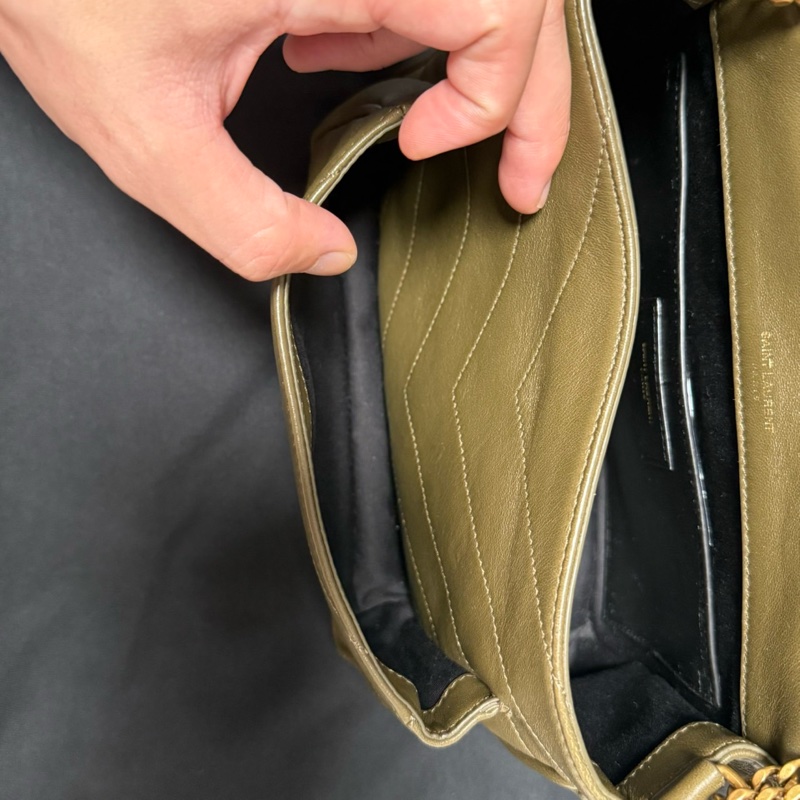YSL NIKI 流浪包軍綠-14