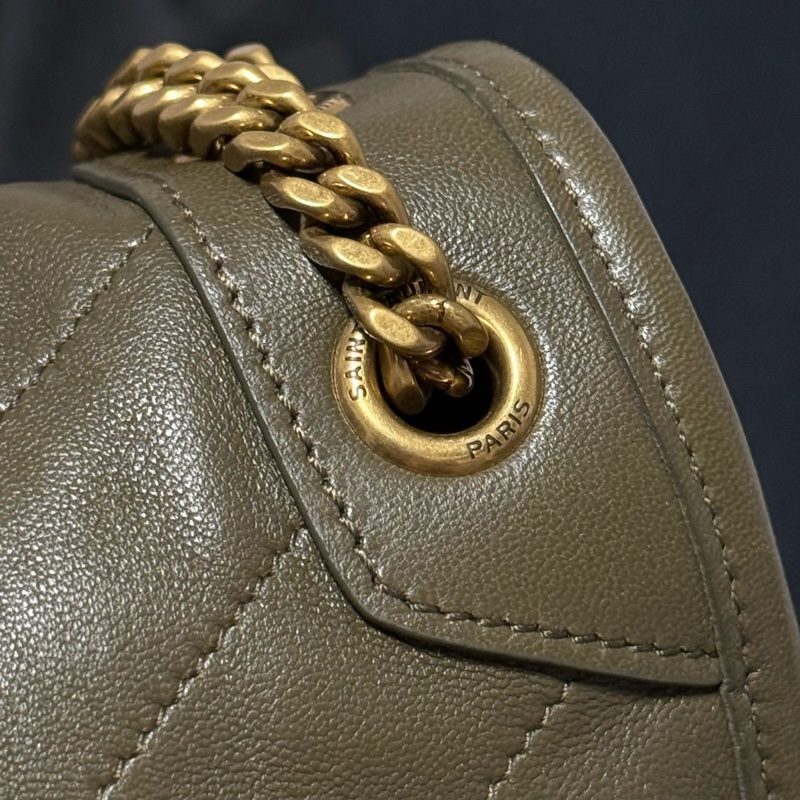 YSL NIKI 流浪包軍綠-16