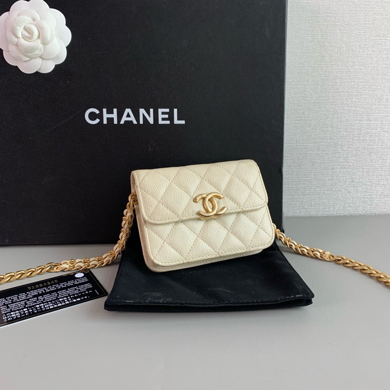 Chanel 香奈兒 白金荔枝紋牛皮小香包-2