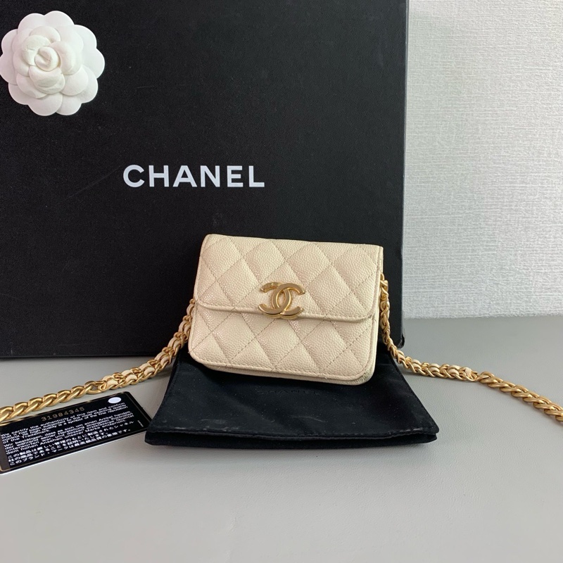 Chanel 香奈兒 白金荔枝紋牛皮小香包-3