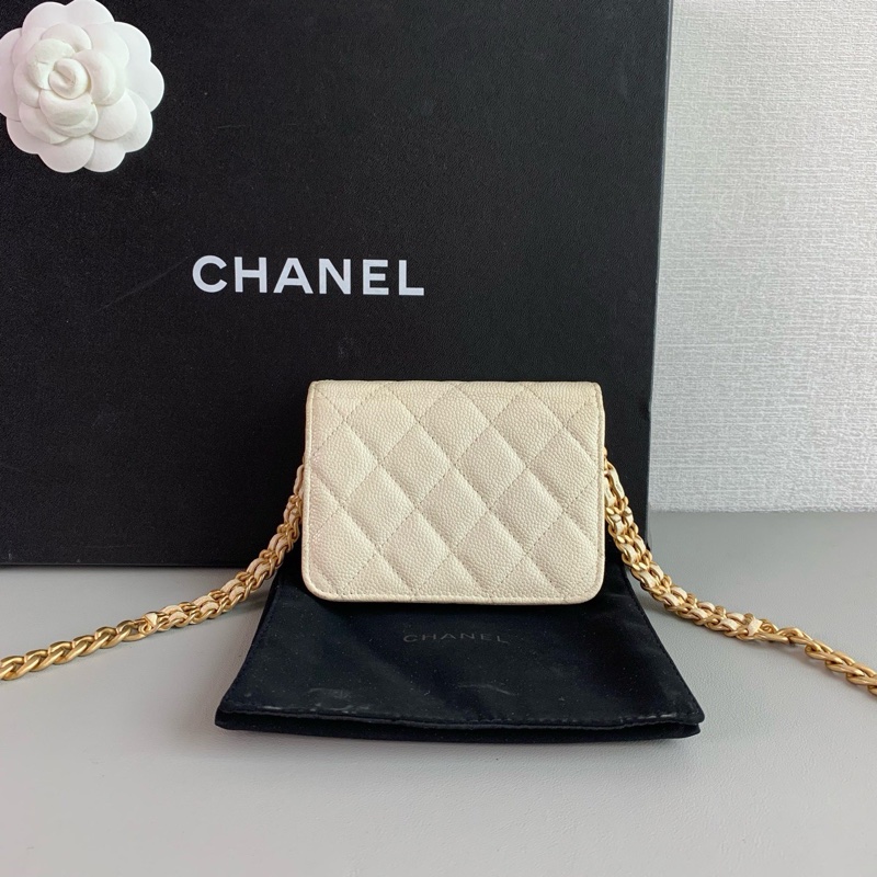 Chanel 香奈兒 白金荔枝紋牛皮小香包-4