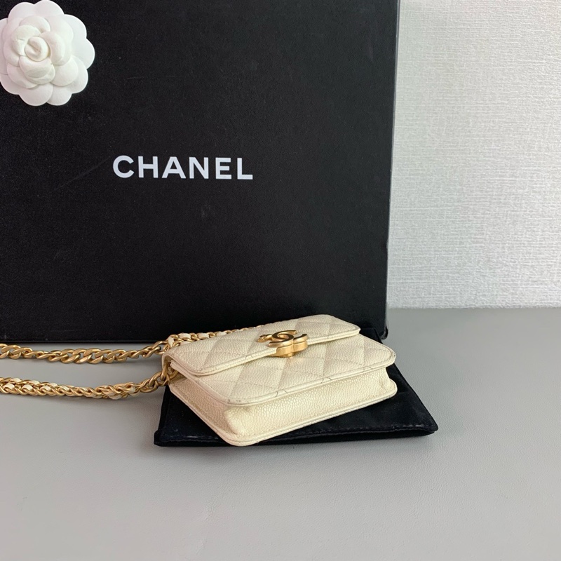 Chanel 香奈兒 白金荔枝紋牛皮小香包-6