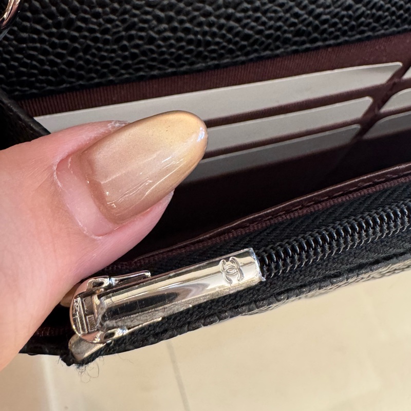 Chanel黑荔枝銀雙C WOC-16