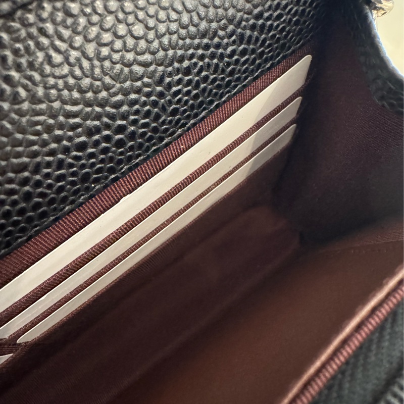 Chanel黑荔枝銀雙C WOC-20