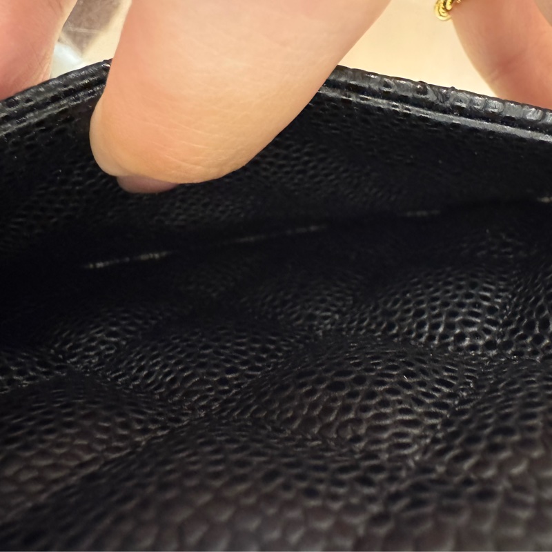 Chanel黑荔枝銀雙C WOC-25